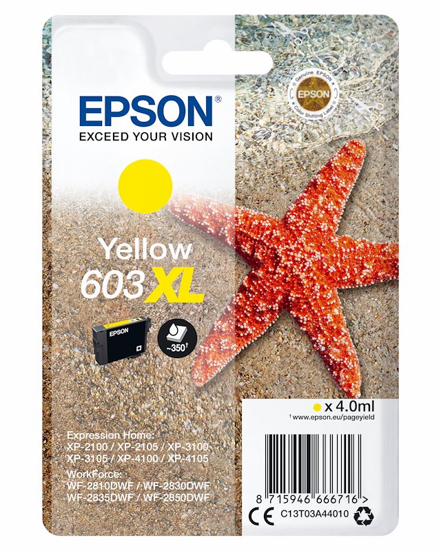Cartuccia EPSON Stella marina 603XL Giallo Cartuccia EPSON Stella marina 603XL Giallo