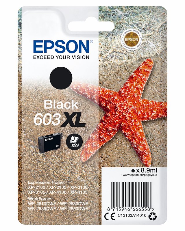 Cartuccia EPSON Stella marina 603XL Nero Cartuccia EPSON Stella marina 603XL Nero