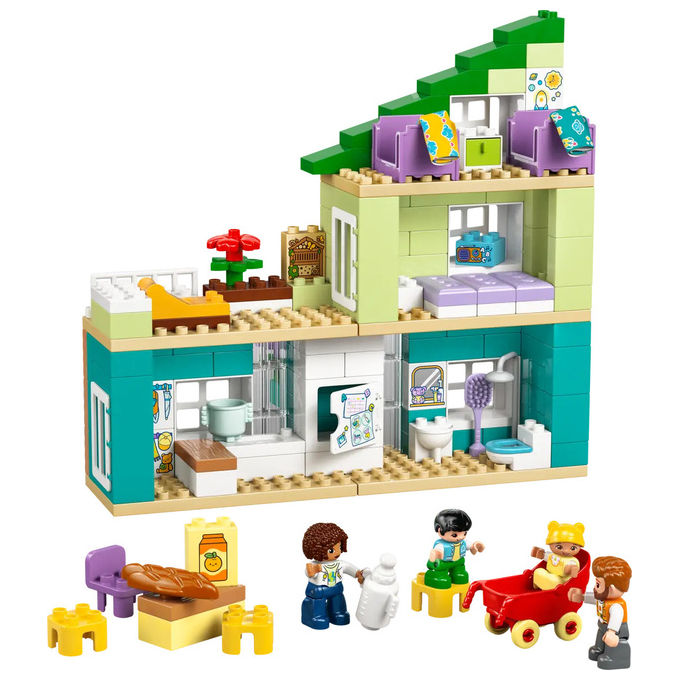 Casa familiare moderna 3 in 1 con personaggi ( 166 pz ) DUPLO TOWN 24m+ 10470
