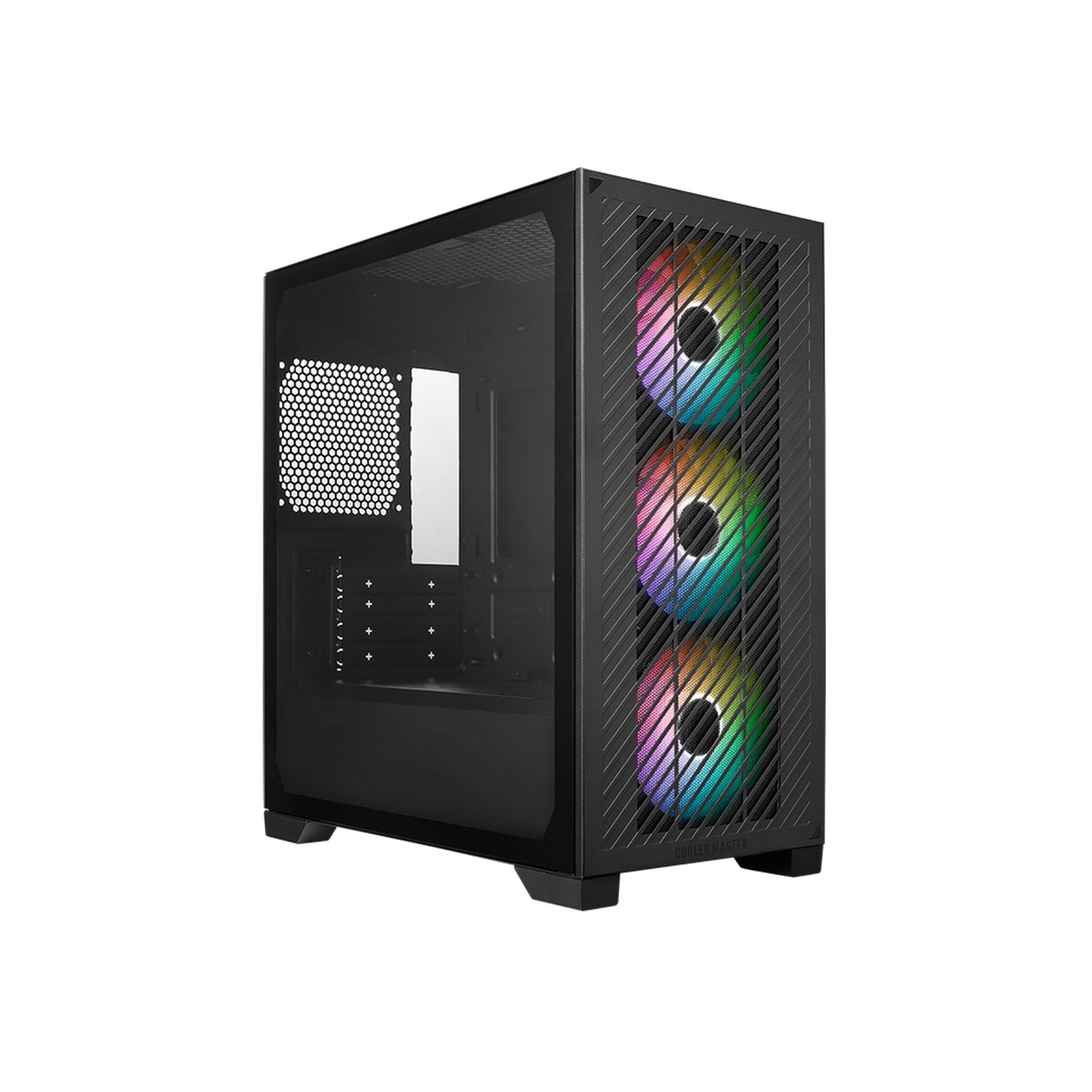Case Minitower No Psu Elite 301 Bk Usb A+C 35/25 Rgb Glass Matx Mitx