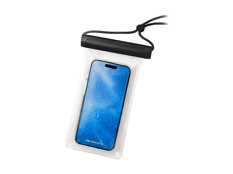 CASE&ME Custodia Waterproof CUSTODIA per Universale smartphone fino a 7.2", Nero