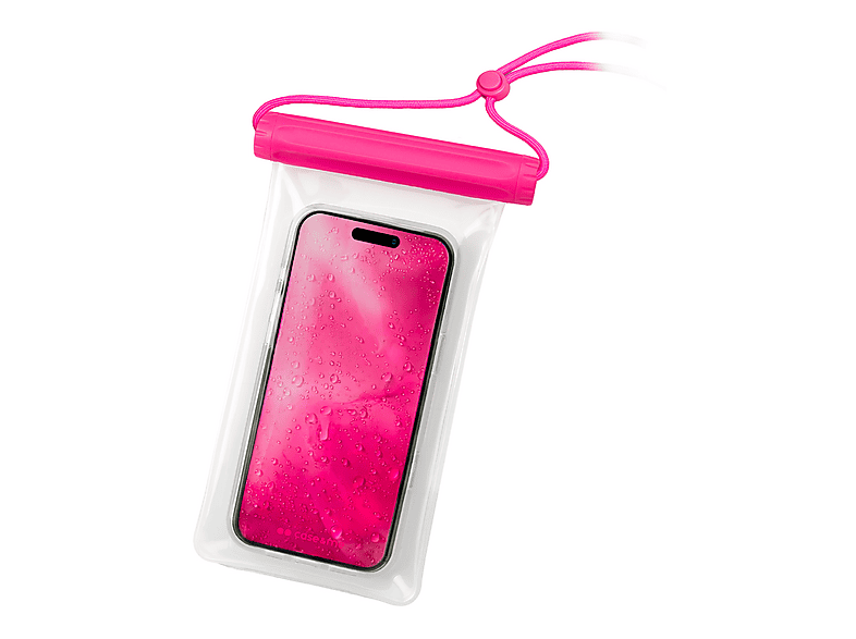CASE&ME Custodia Waterproof CUSTODIA per Universale smartphone fino a 7.2", Rosa