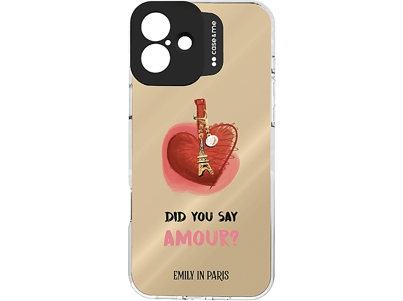 CASE&ME Emily in Paris TPU COVER per Apple iPhone 16 Plus, Multicolore