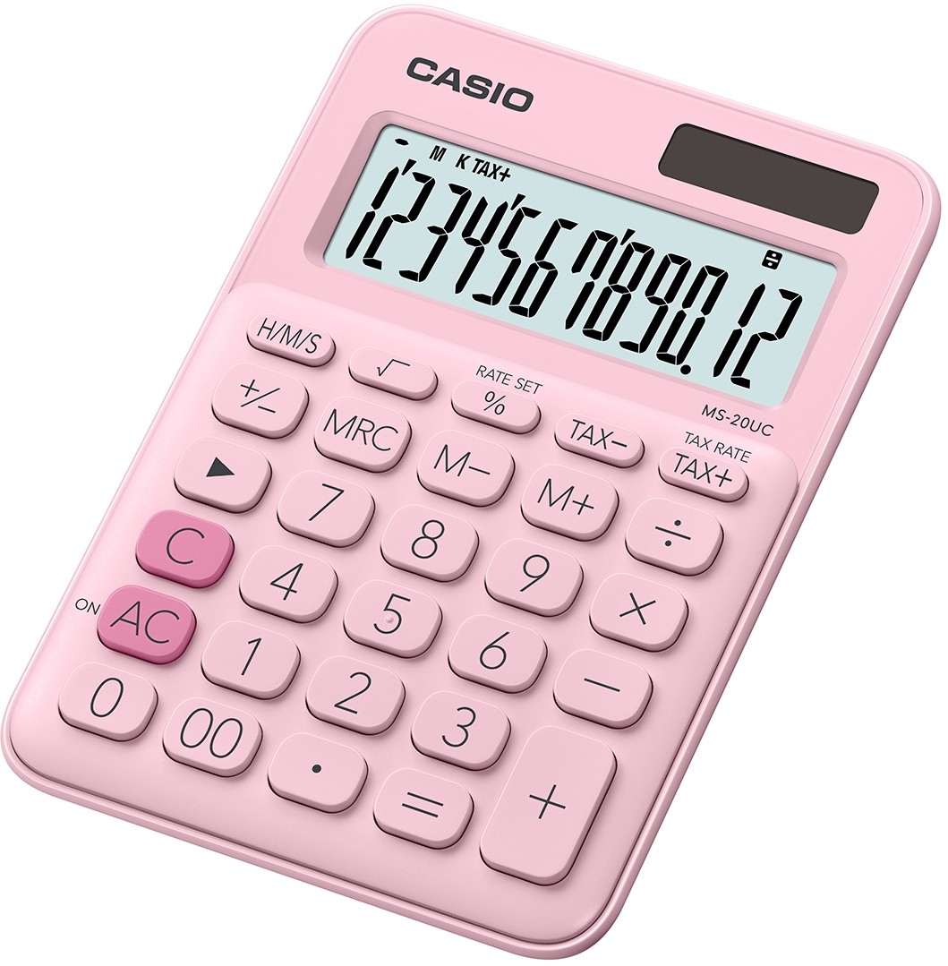 Casio MS-20UC-PK calcolatrice Desktop Calcolatrice di base Rosa Casio MS-20UC-PK calcolatrice Desktop Calcolatrice di base Rosa