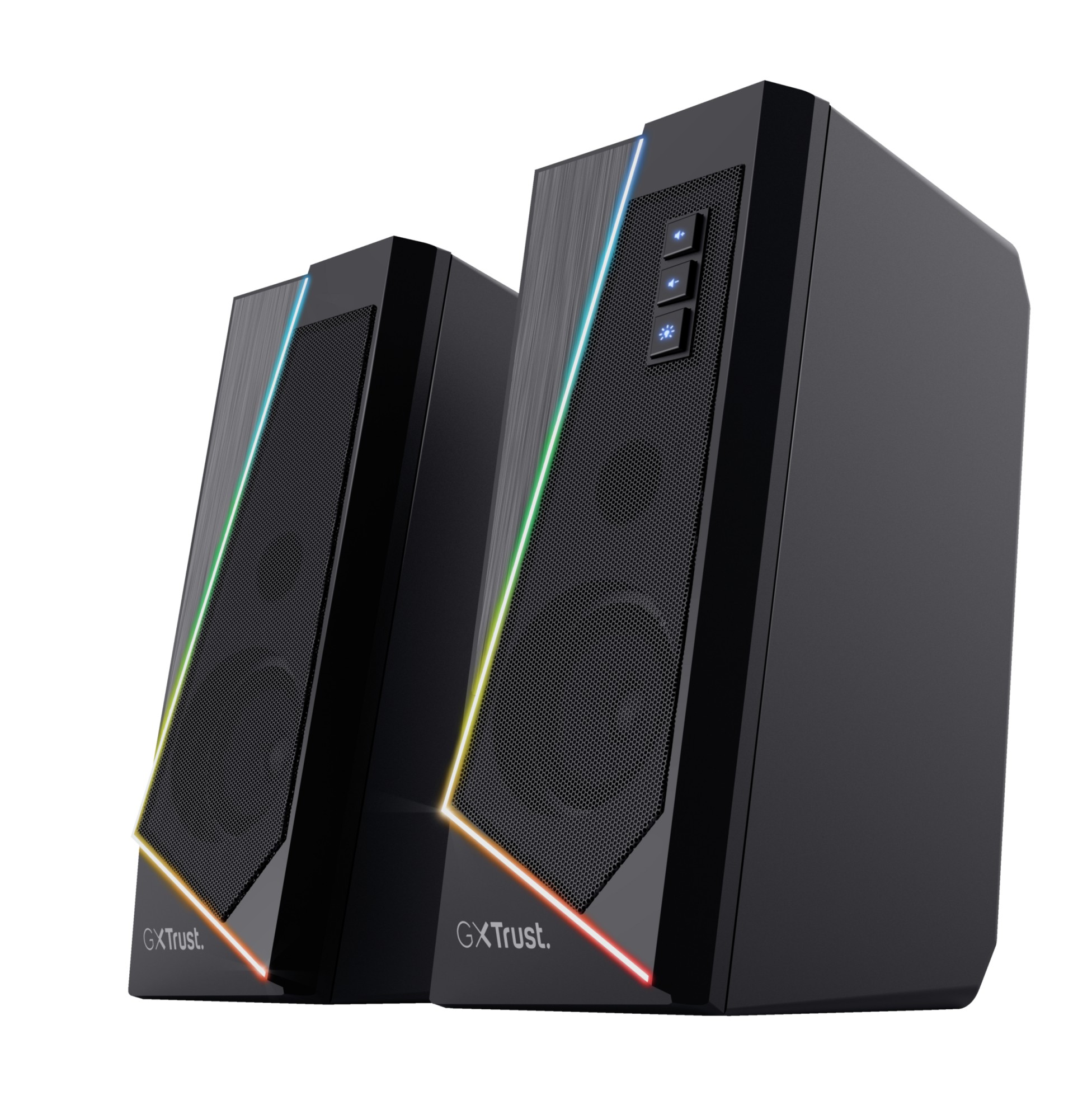 CASSE PC TRUST GXT609 ZOXA RGBLED SPK SE, Potenza totale 6, Numero di casse 2, Black/RGB