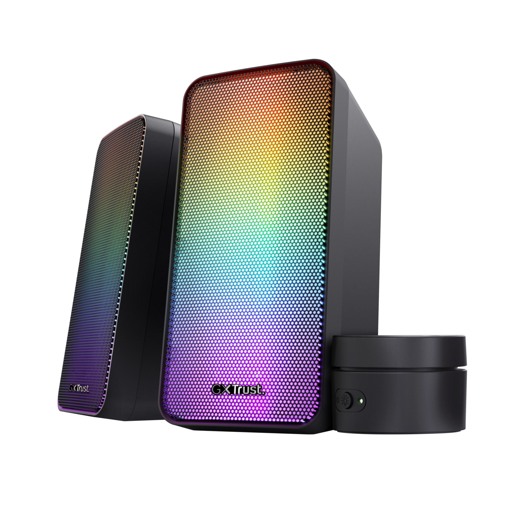 CASSE PC TRUST GXT611 WEZZ ILL SPK SET, Potenza totale 12, Numero di casse 2, Black/RGB
