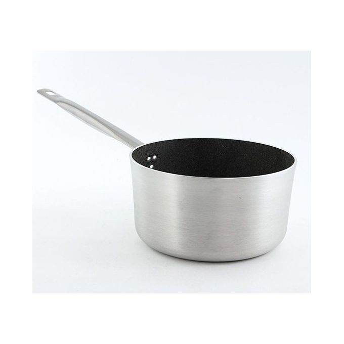 Casseruola Alluminio antiaderente (24cm) 1 manico PROFESSIONALE SERIE 2800 Alluminato e Nero 2826 24