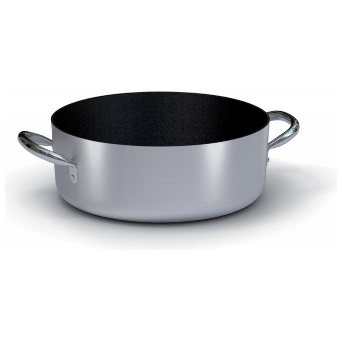 Casseruola Alluminio antiaderente (24cm) PROFESSIONALE SERIE 2000 Alluminato e Nero 2016 24