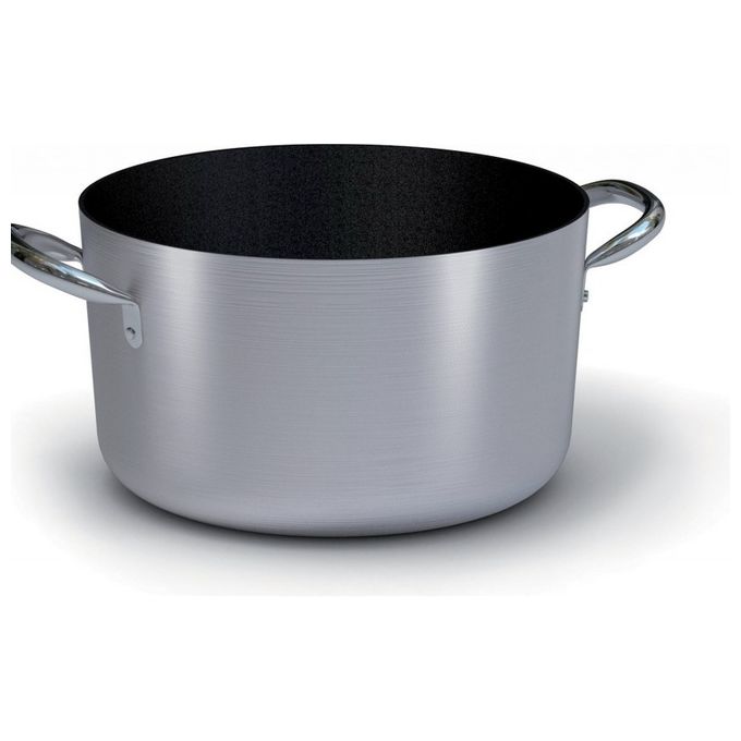 Casseruola Alluminio antiaderente (24cm) PROFESSIONALE SERIE 2000 Alluminato e Nero 2018 24