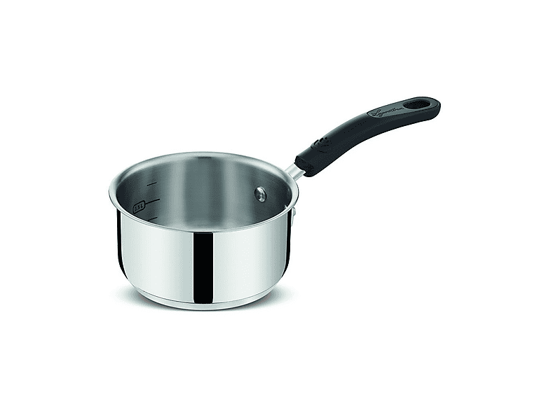 Casseruola Fonda compatibile con Induzione e Gas LAGOSTINA Pratica Ø 14 cm, Acciaio Inox, Antiaderente