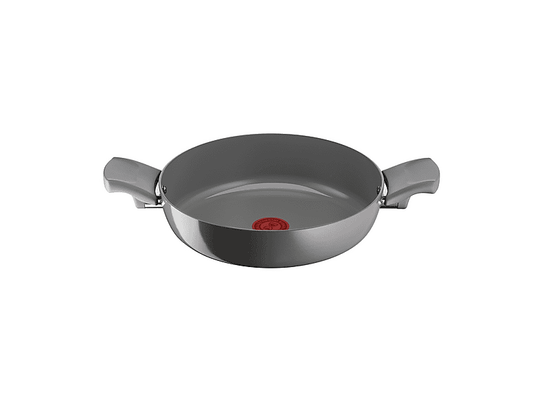 Casseruola Semifonda compatibile con Induzione e Gas LAGOSTINA Risorsa Ø 26 cm, Rivestimento in Ceramica antiaderente, Grigio