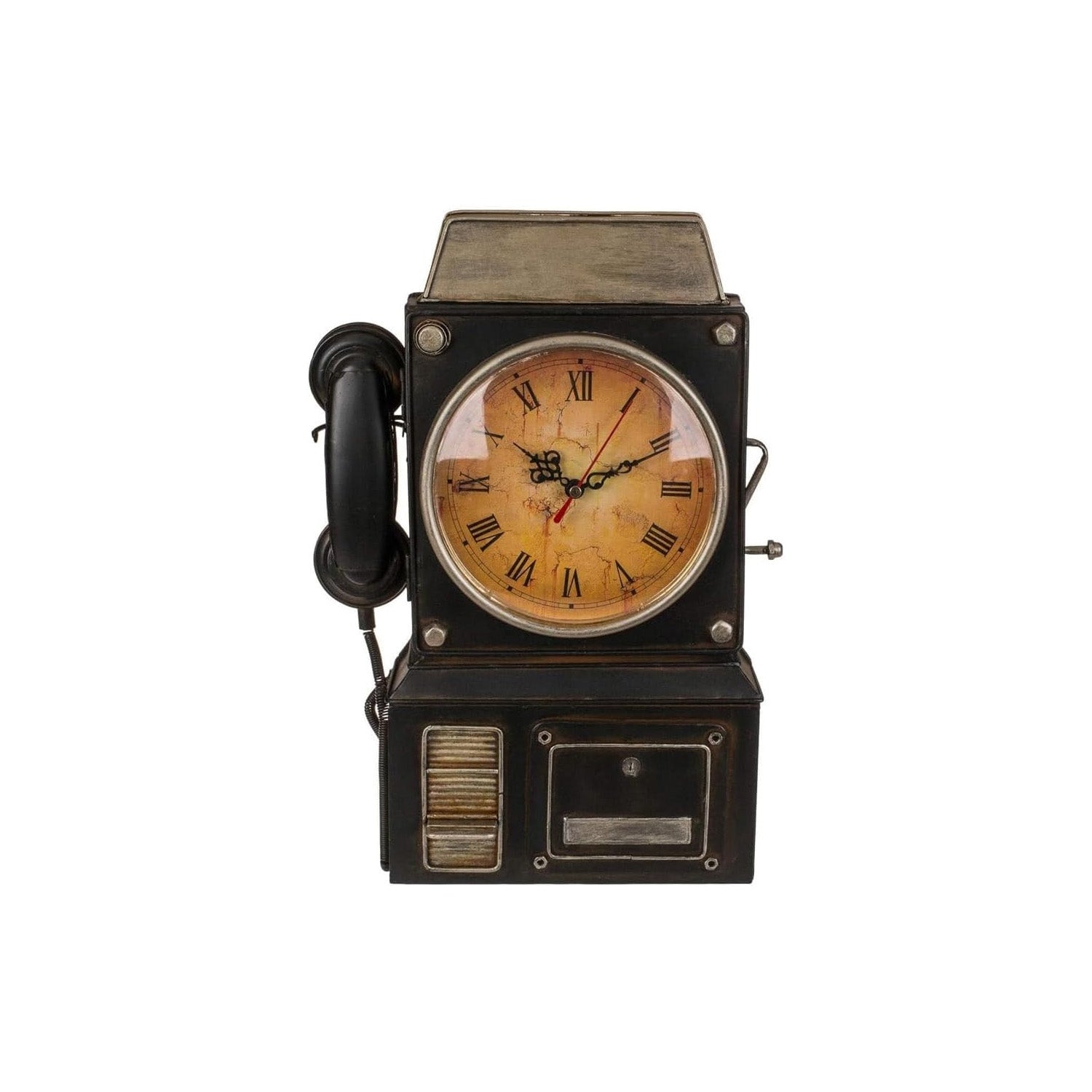 Cassetta Portachiavi A Forma Di Telefono E Orologio Retrò Cassetta Portachiavi A Forma Di Telefono E Orologio Retrò