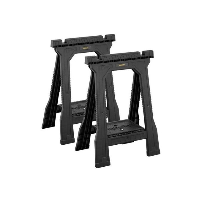 Cavalletti pieghevoli Junior 2 pz (57,1x81,1cm) Nero STST170355