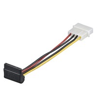 Cavo Adattatore Alimentazione Sata 15 Poli A 90 Gradi - 4 Pin Molex Cm. 15 Cavo Adattatore Alimentazione Sata 15 Poli A 90 Gradi - 4 Pin Molex Cm. 15