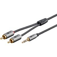 Cavo adattatore audio Plus AUX 3,5mm jack > spina stereo Cinch
