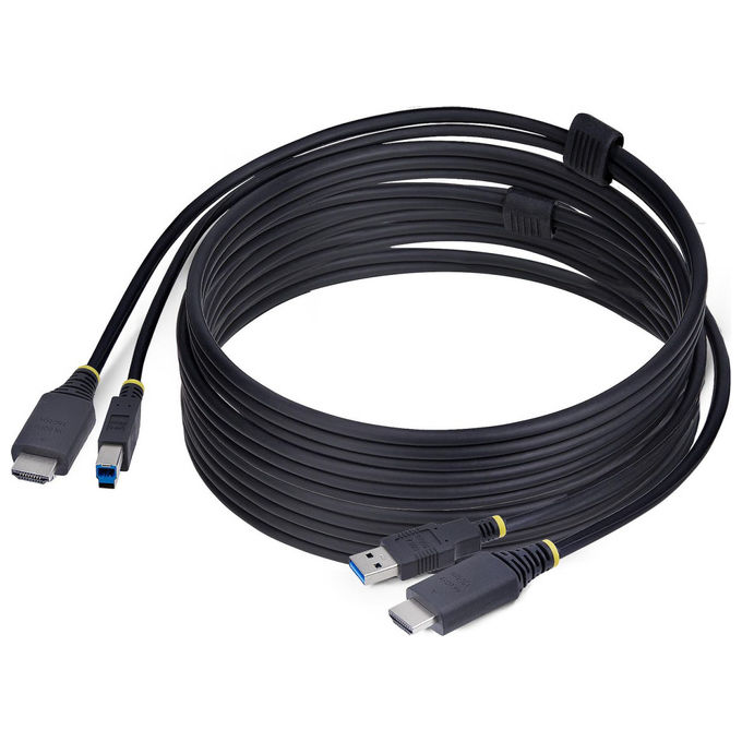 Cavo adattatore KVM HDMI e USB Black 3m HU12210 KVM CABLE
