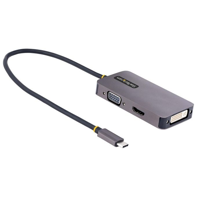 Cavo adattatore USB C a HDMI DVI o VGA Grey 118 USBC HDMI VGADVI