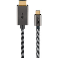 Cavo adattatore USB in tessuto, connettore USB-C > connettore HDMI, 4K / 60Hz