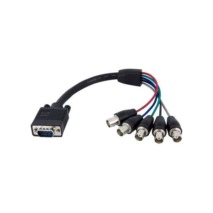 Cavo adattatore Video Coassiale Hd15 Vga Bnc Rgbhv 0,3m VGABNCMF1