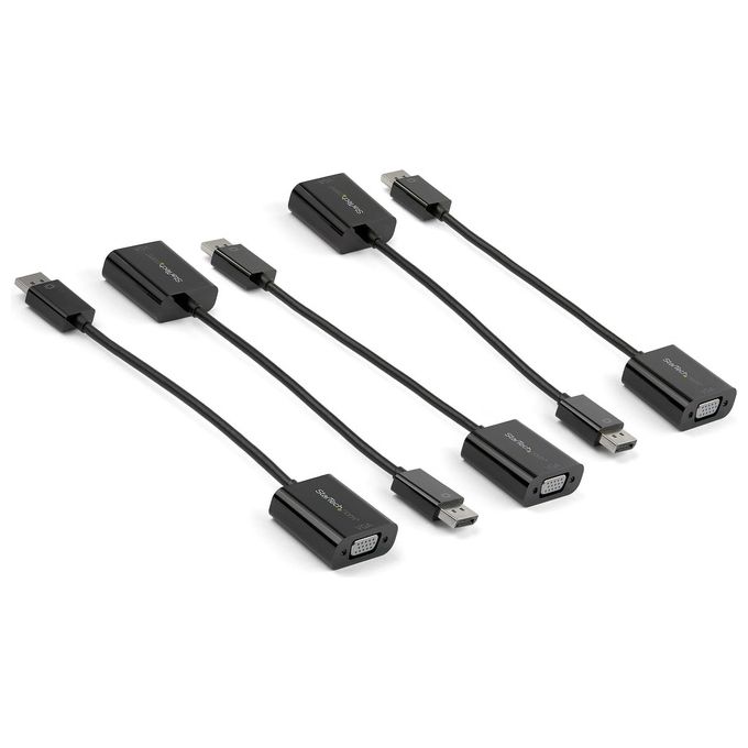 Cavo adattatore Video Displayport Vga 5 Pezzi Black 0,1m DP2VGA3X5