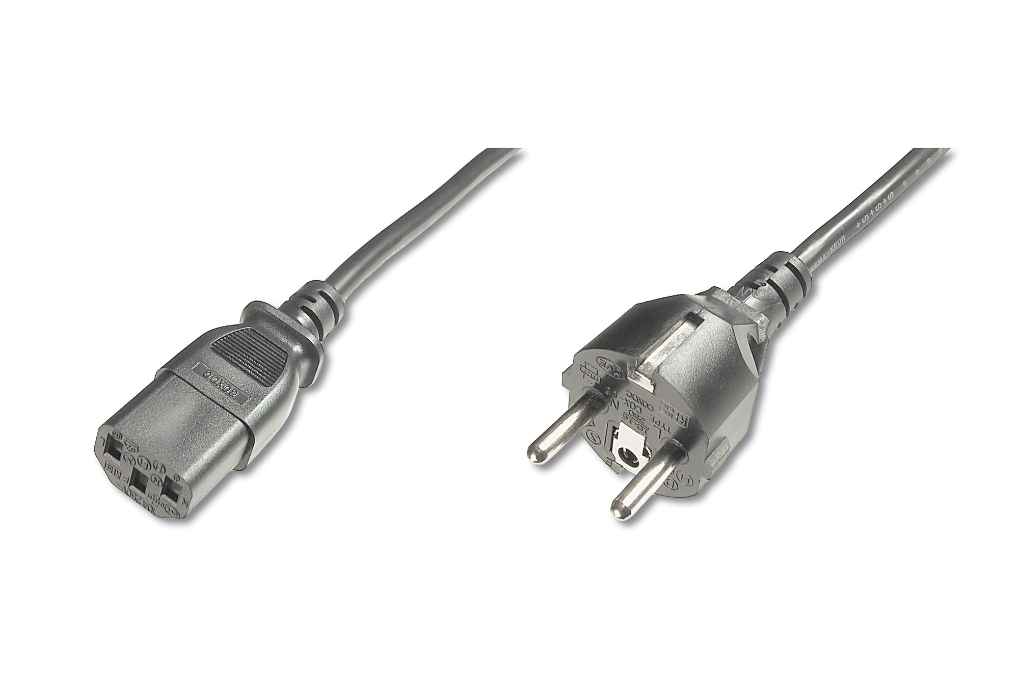 Cavo Alimentazione 10/16 Ampere 250 V-Vde Spina Dritta Presa Iec Dritta Mt.1.80 Cavo Alimentazione 10/16 Ampere 250 V-Vde Spina Dritta Presa Iec Dritta Mt.1.80