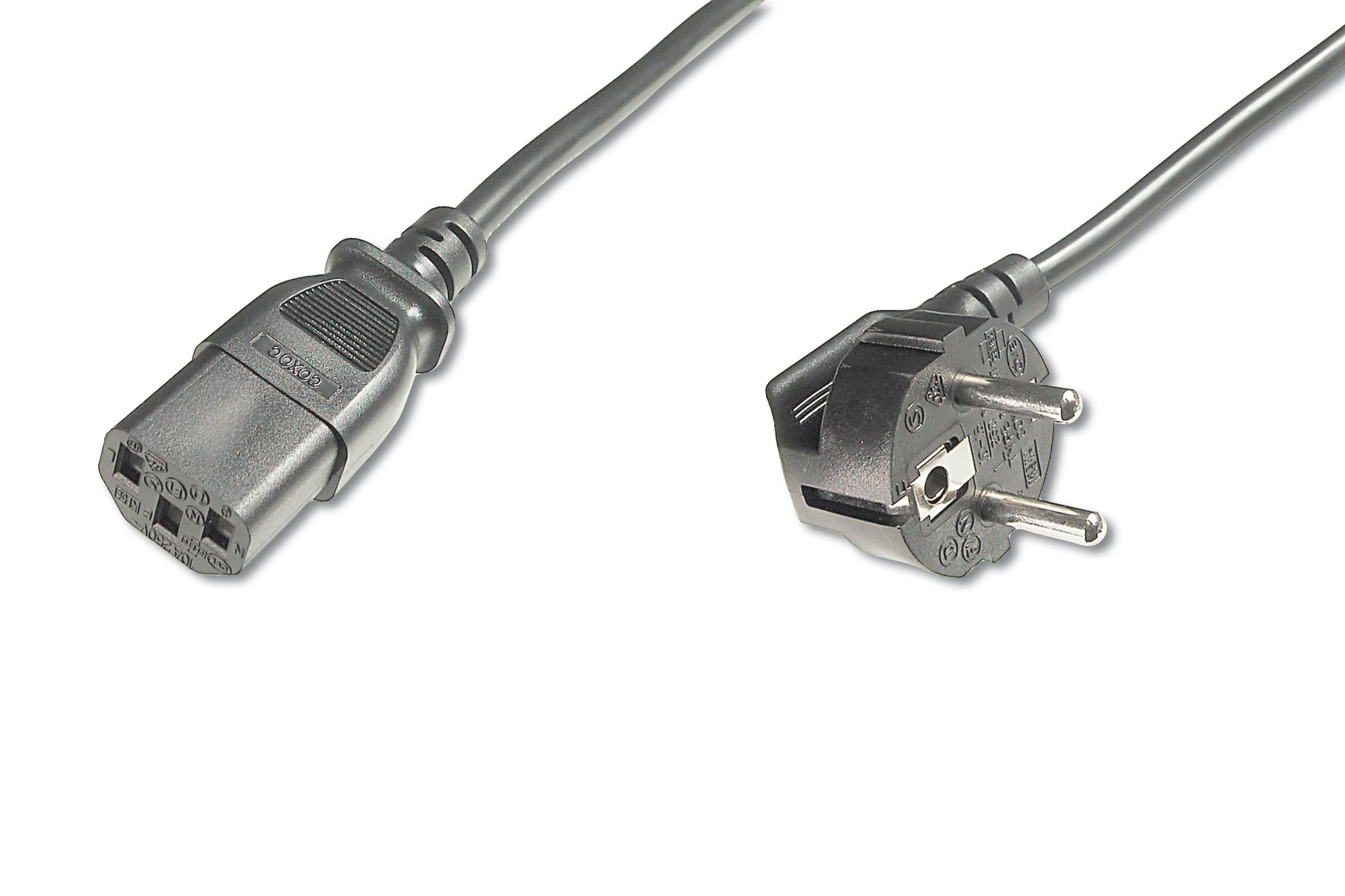 Cavo Alimentazione Schuko 90° -C13 Mt 180