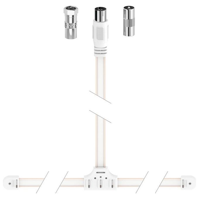 Cavo antenna Dab+ Dipole Antenna Bianco 1,75m 00205283