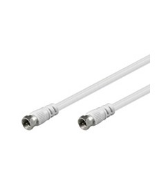 Cavo Antenna Sat Coassiale 75 Ohm Connettori Tipo F Maschio/Maschio Schermato 64 X 0.12 Mt.10 Cavo Antenna Sat Coassiale 75 Ohm Connettori Tipo F Maschio/Maschio Schermato 64 X 0.12 Mt.10