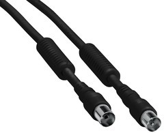 Cavo Collegamento Antenna Tv Maschio/Femmina Colore Nero Mt. 15 Cavo Collegamento Antenna Tv Maschio/Femmina Colore Nero Mt. 15
