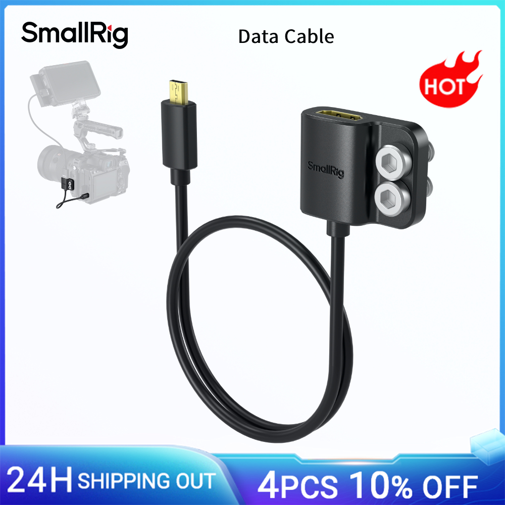 Cavo dati SmallRig Ultra-slim 2.0 per Sony A7R IV/A7RIII/A7III/A7II/A7RII per Fujifilm X-T3 Supporta risoluzioni fino a 4K@60HZ