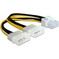 Cavo di alimentazione PCI Express 8 pin > 2x connettore 5,25" 4 pin