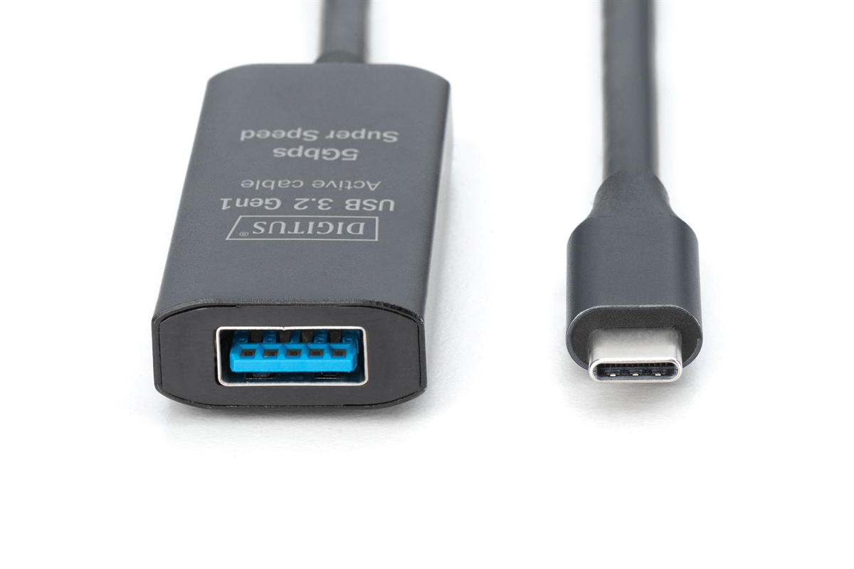 Cavo Di Prolunga Attivo Usb 3.2 Gen1 5G Usb-C - Usb-A 5 Mt Cavo Di Prolunga Attivo Usb 3.2 Gen1 5G Usb-C - Usb-A 5 Mt