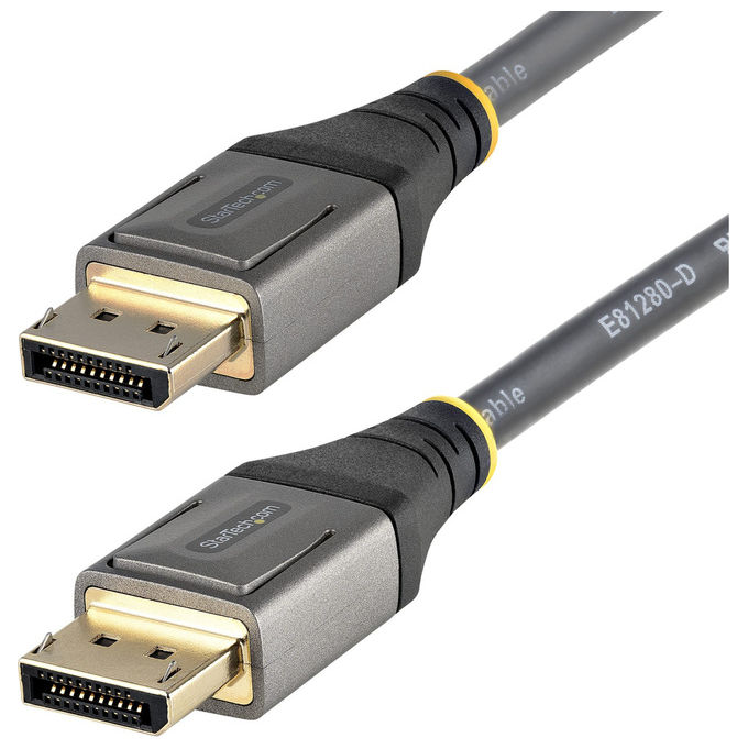 Cavo Displayport 1.4 Black e Silver 0,3m DP14VMM1F