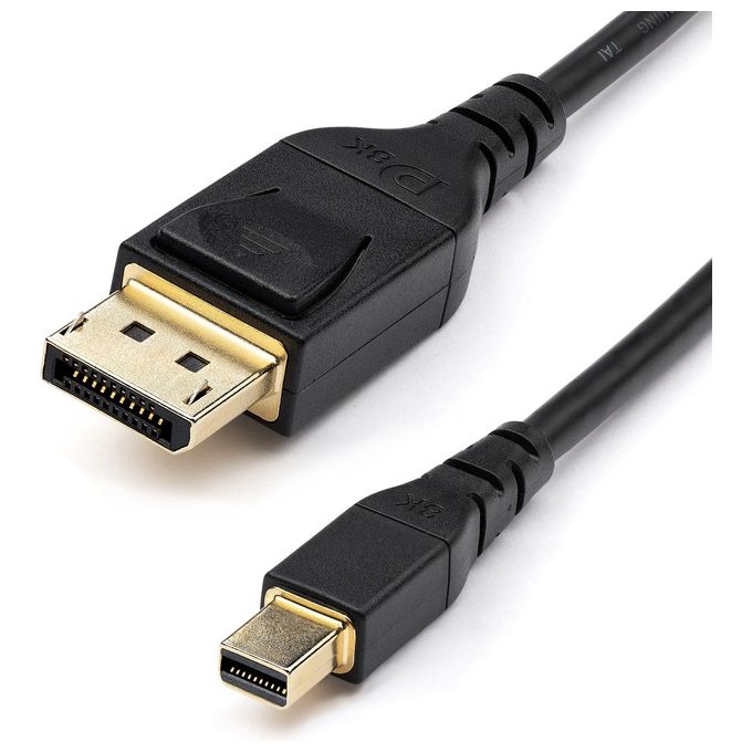 Cavo Displayport 1.4 Mini Dp Dp Sottile 34 Awg Black 2m DP14MDPMM2MB