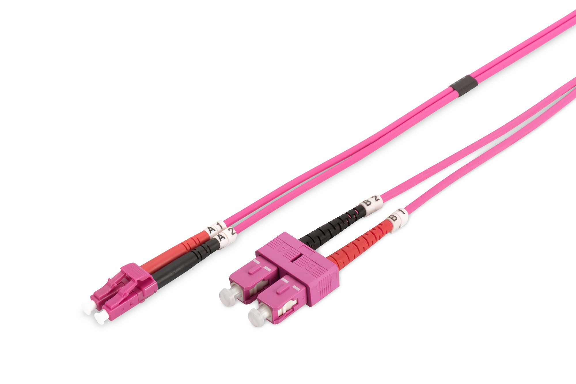 CAVO FIBRA OTTICA LC A SC MULTIMODE DUPLEX 50/125 MT.1 OM4 CAVO FIBRA OTTICA LC A SC MULTIMODE DUPLEX 50/125 MT.1 OM4