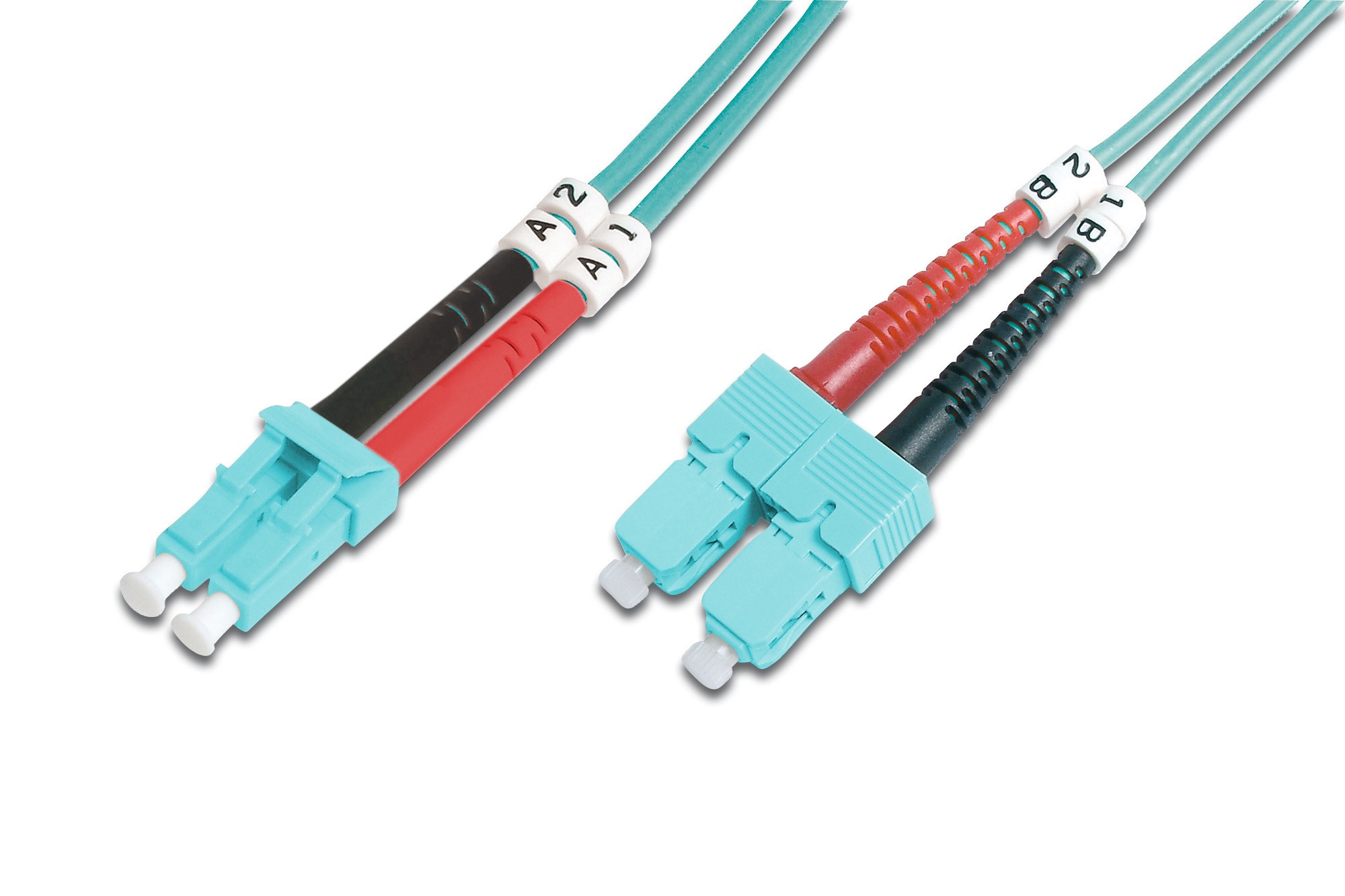 Cavo Fibra Ottica Lc A Sc Multimode Duplex 50/125 Mt.2 Om3