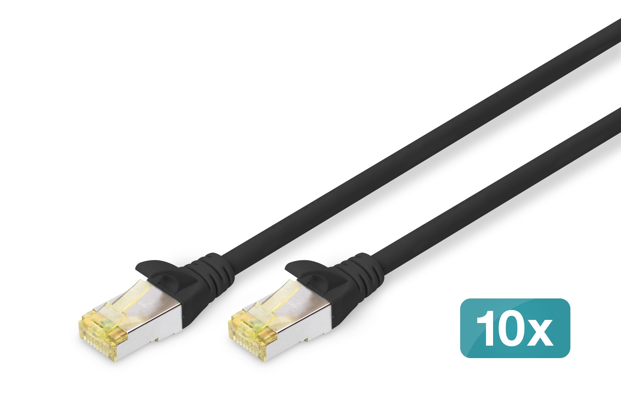 Cavo Patch Cat 6A S/Ftp 10 Pezzi Lunghezza 05 Mt. Colore Nero Cavo Patch Cat 6A S/Ftp 10 Pezzi Lunghezza 05 Mt. Colore Nero