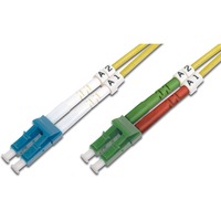 Cavo patch LWL, duplex, connettore LC (APC) > LC, singlemode OS2 Cavo patch LWL, duplex, connettore LC (APC) > LC, singlemode OS2