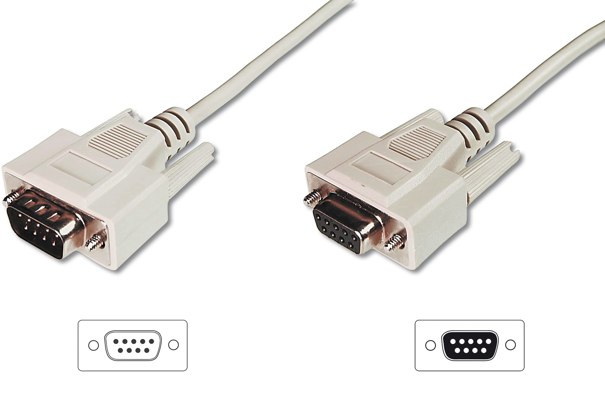 Cavo Prolunga Per Modem- Mouse Ecc. Pin-To-Pin (Modem Cable) 9 Poli Maschio/Femmina Mt. 5 Custodie Pressofuse (Ak 132 5M) Cavo Prolunga Per Modem- Mouse Ecc. Pin-To-Pin (Modem Cable) 9 Poli Maschio/Femmina Mt. 5 Custodie Pressofuse (Ak 132 5M)