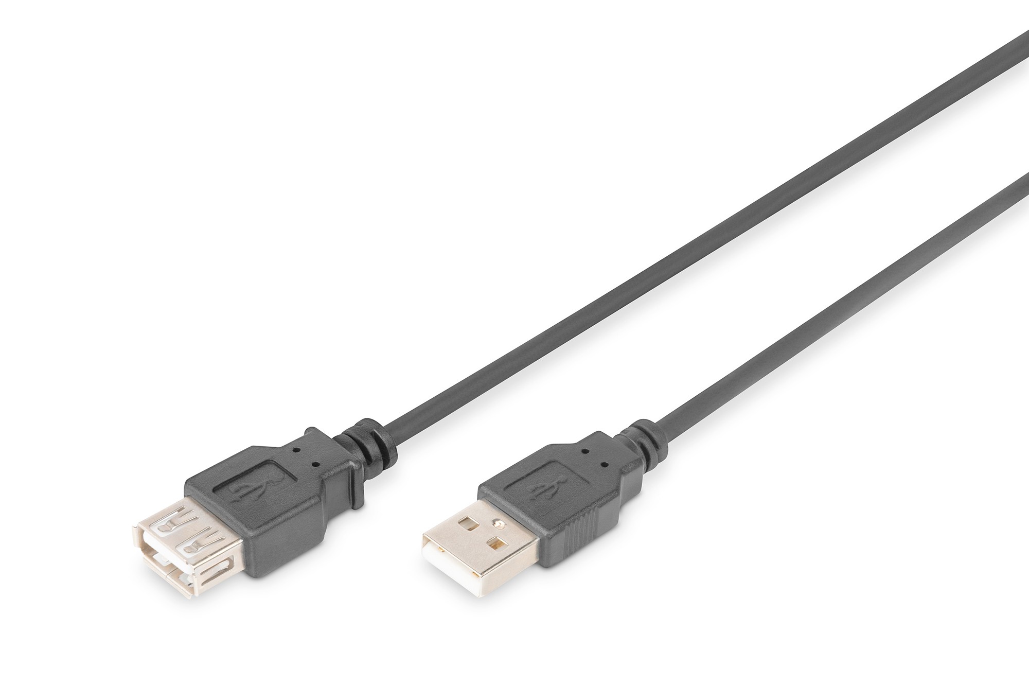 Cavo Prolunga Usb Mt. 5 - Connettori A Maschio-Femmina Certificato Usb 2.0 - Colore Nero