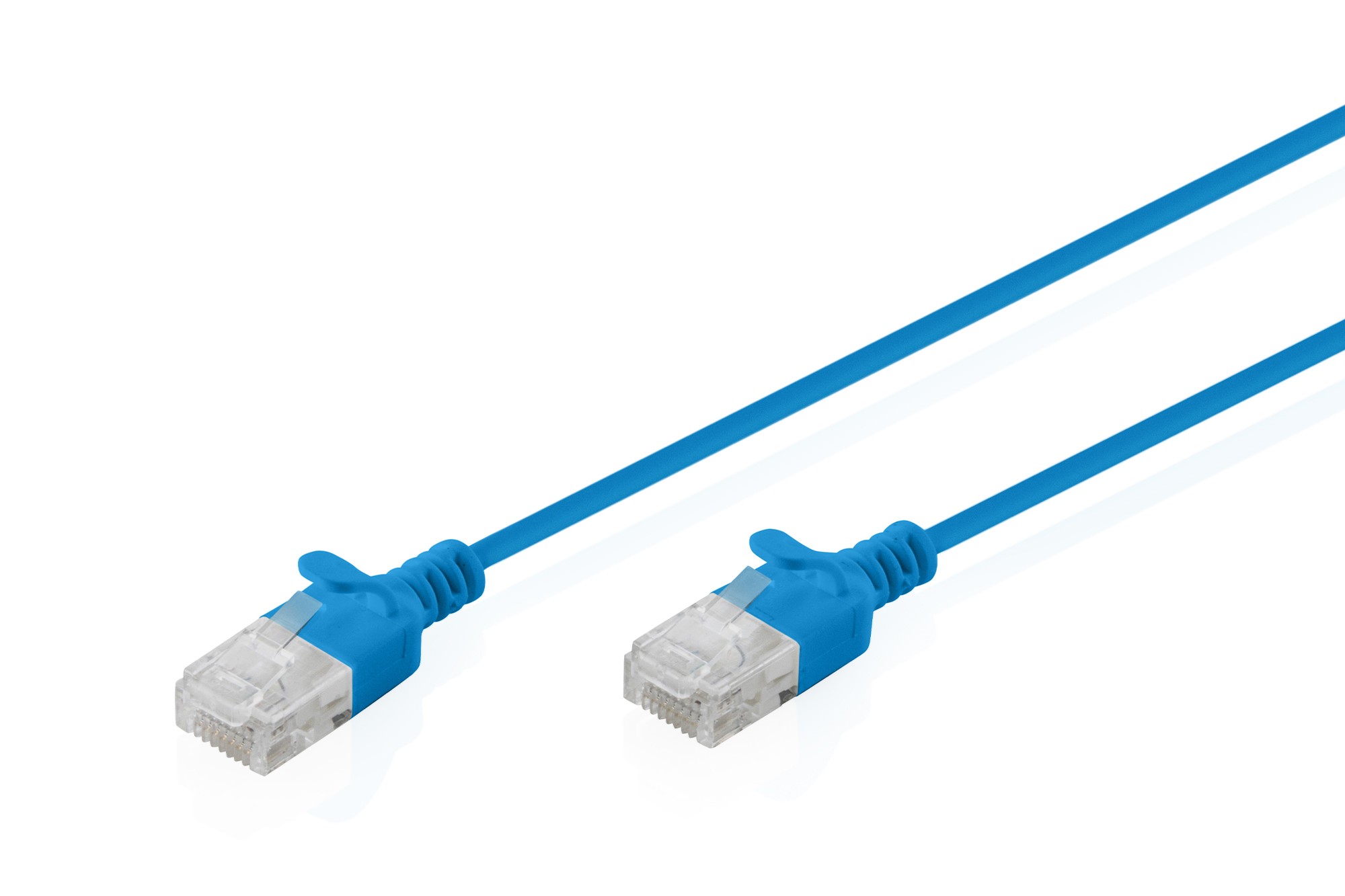 Cavo Rete Cat 6 U-Utp Rame Lszh Slim 0.3 M Blu