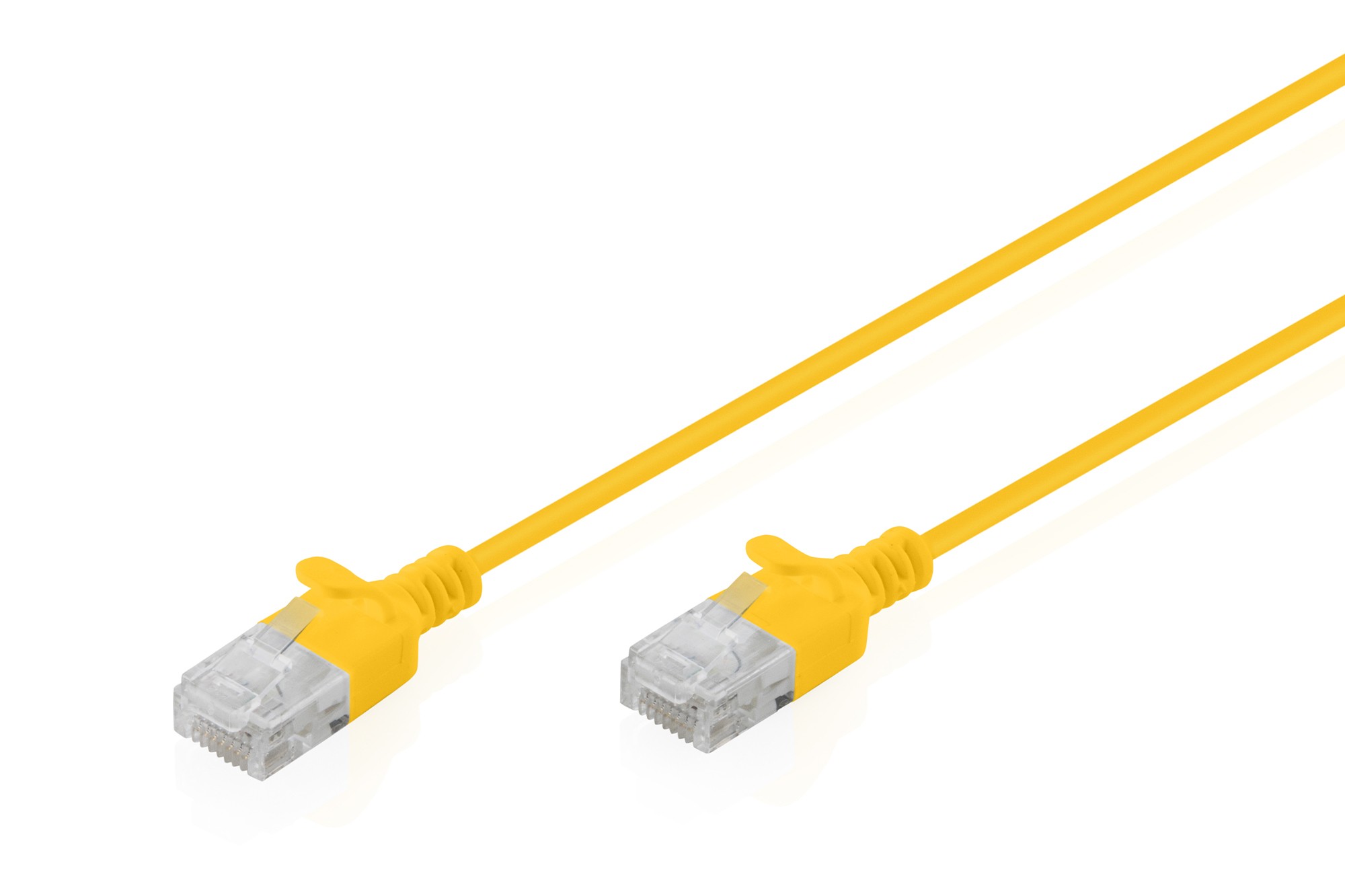 Cavo Rete Cat 6 U-Utp Rame Lszh Slim 0.3 M Giallo