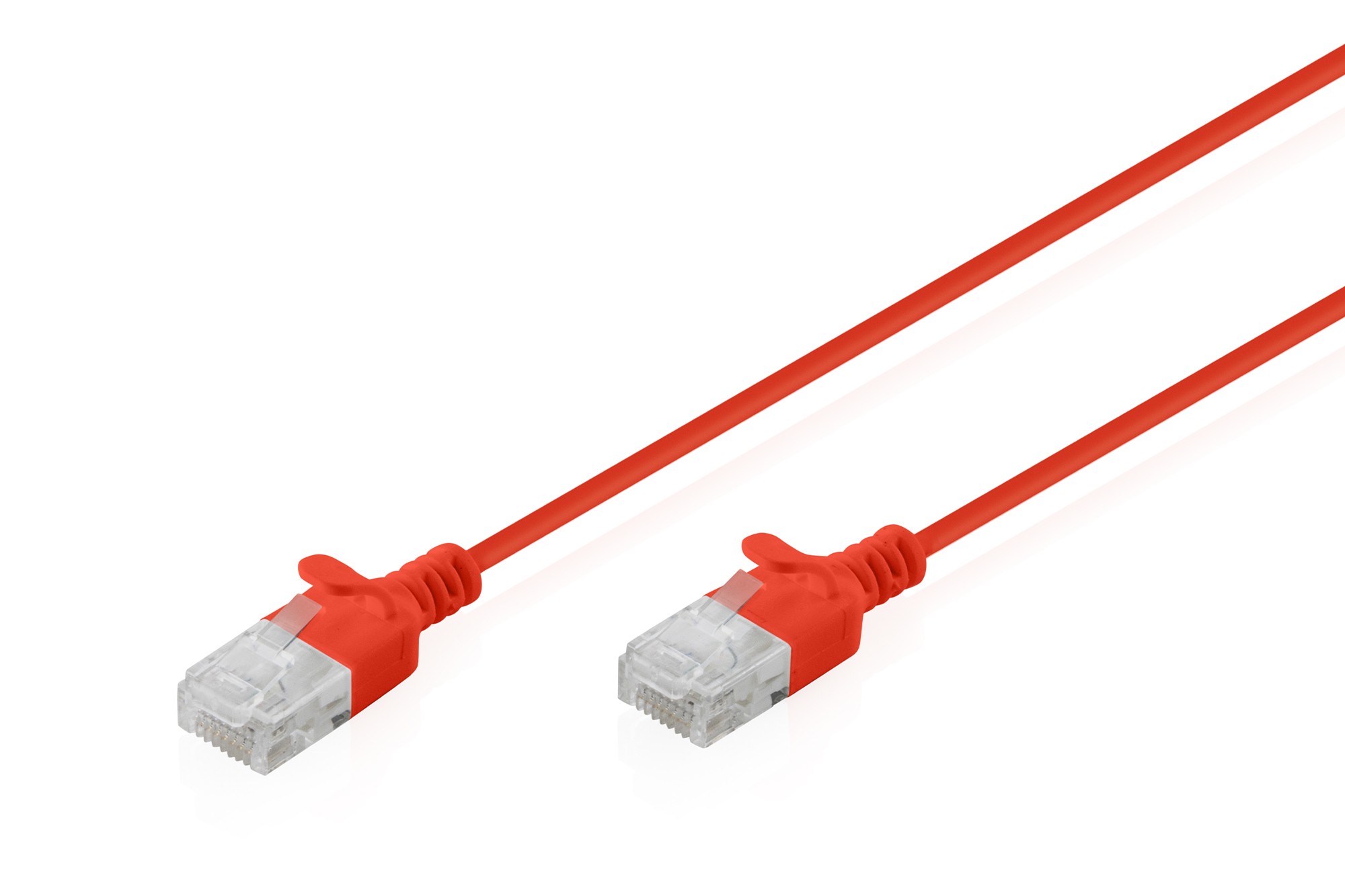 Cavo Rete Cat 6 U-Utp Rame Lszh Slim 0.3 M Rosso