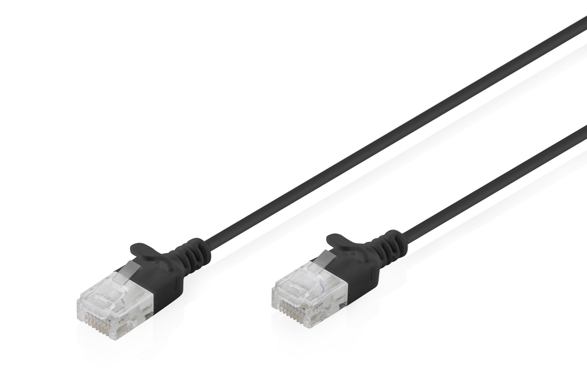 Cavo Rete Cat 6 U-Utp Rame Lszh Slim 0.5 M Nero