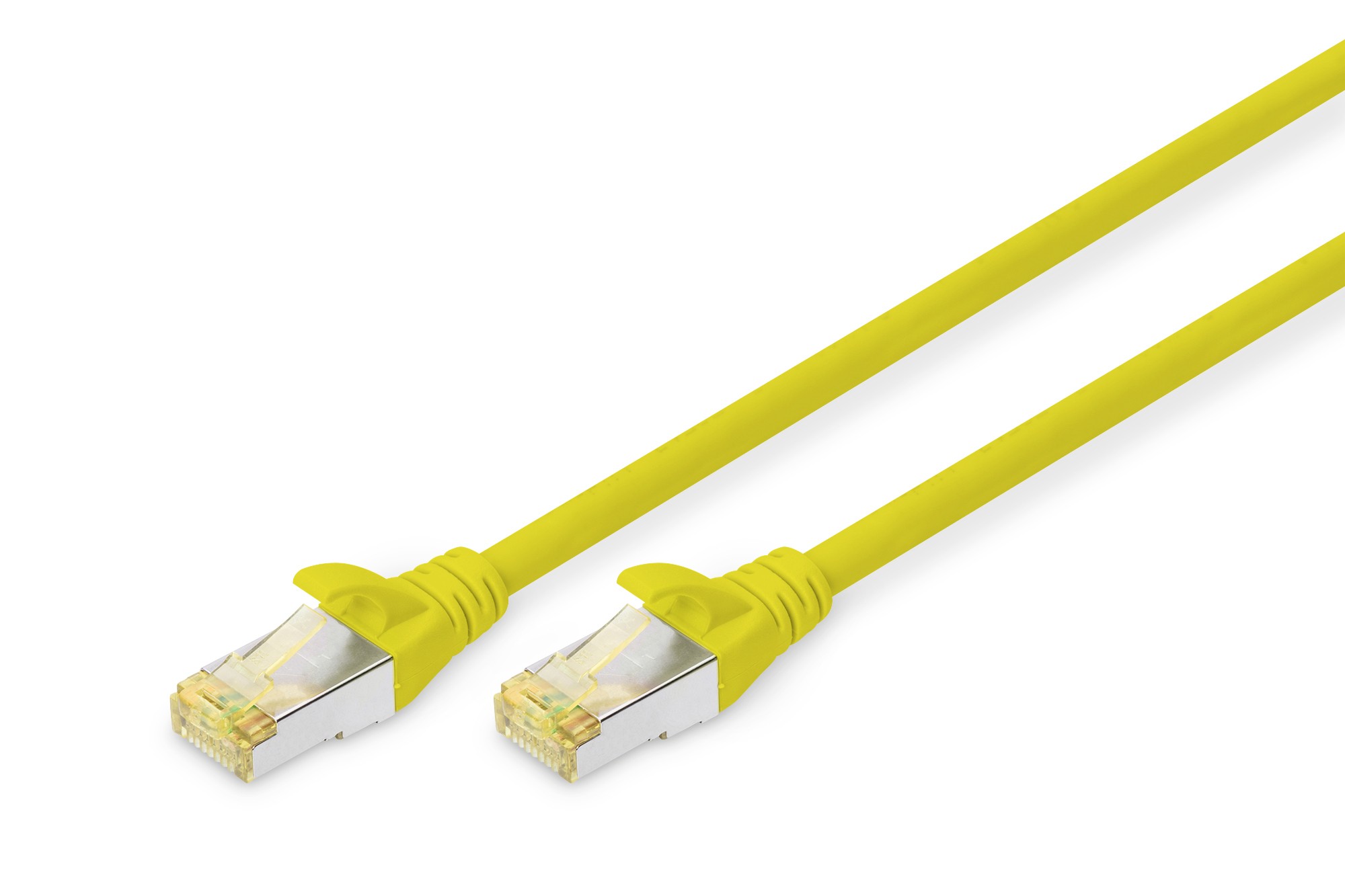 CAVO RETE S-FTP CAT.6A DOPPIA SCHERMATURA LSOH COLORE GIALLO MT. 30