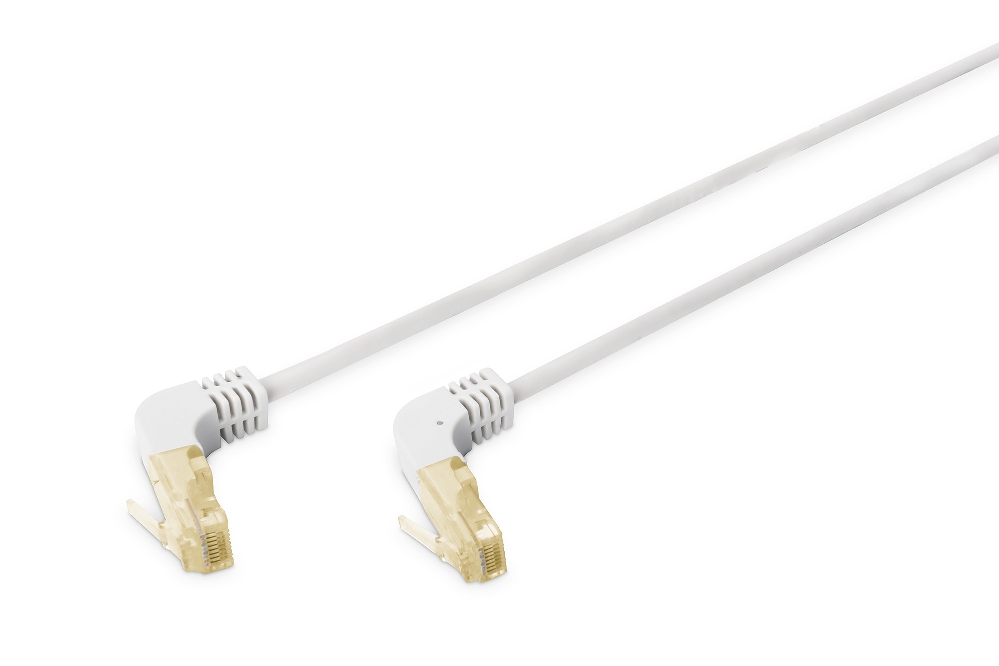 Cavo Rete S-Ftp Cat.6A Doppia Schermatura Lsoh Colore Grigio Mt. 15 Connettore 90°