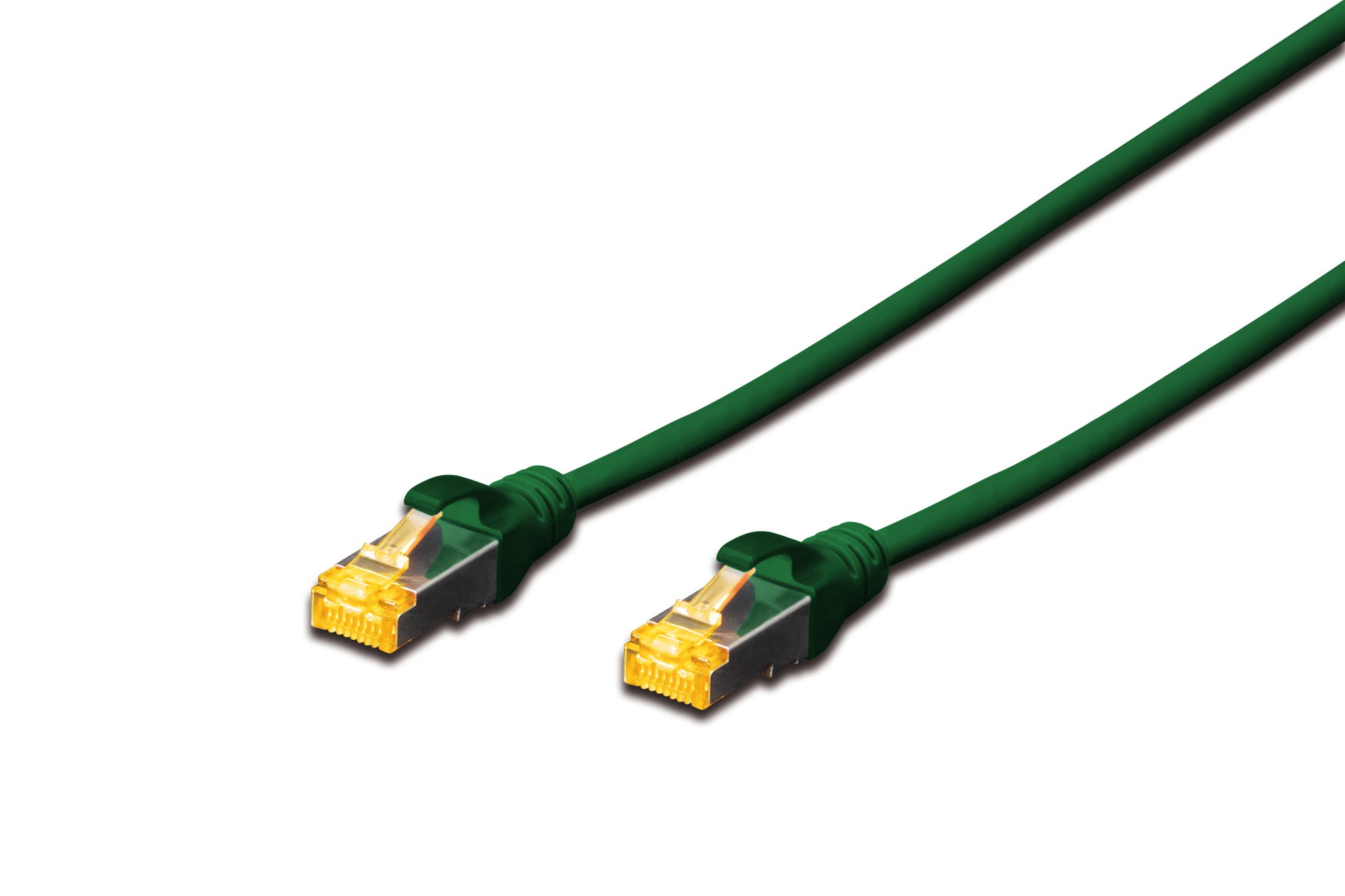 Cavo Rete S-Ftp Cat.6A Doppia Schermatura Lsoh Colore Verde Mt. 025