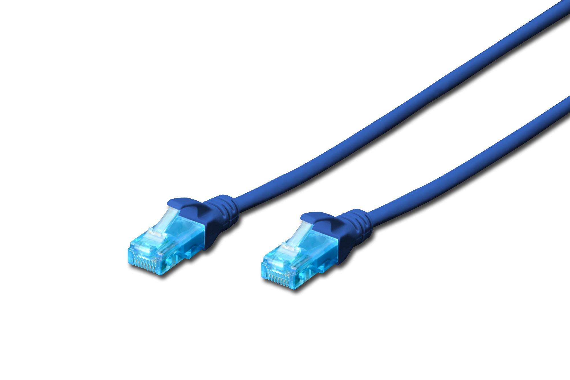 Cavo Rete Utp Cat. 5E Non Schermato - Lunghezza Mt. 1 - Colore Blu Cavo Rete Utp Cat. 5E Non Schermato - Lunghezza Mt. 1 - Colore Blu