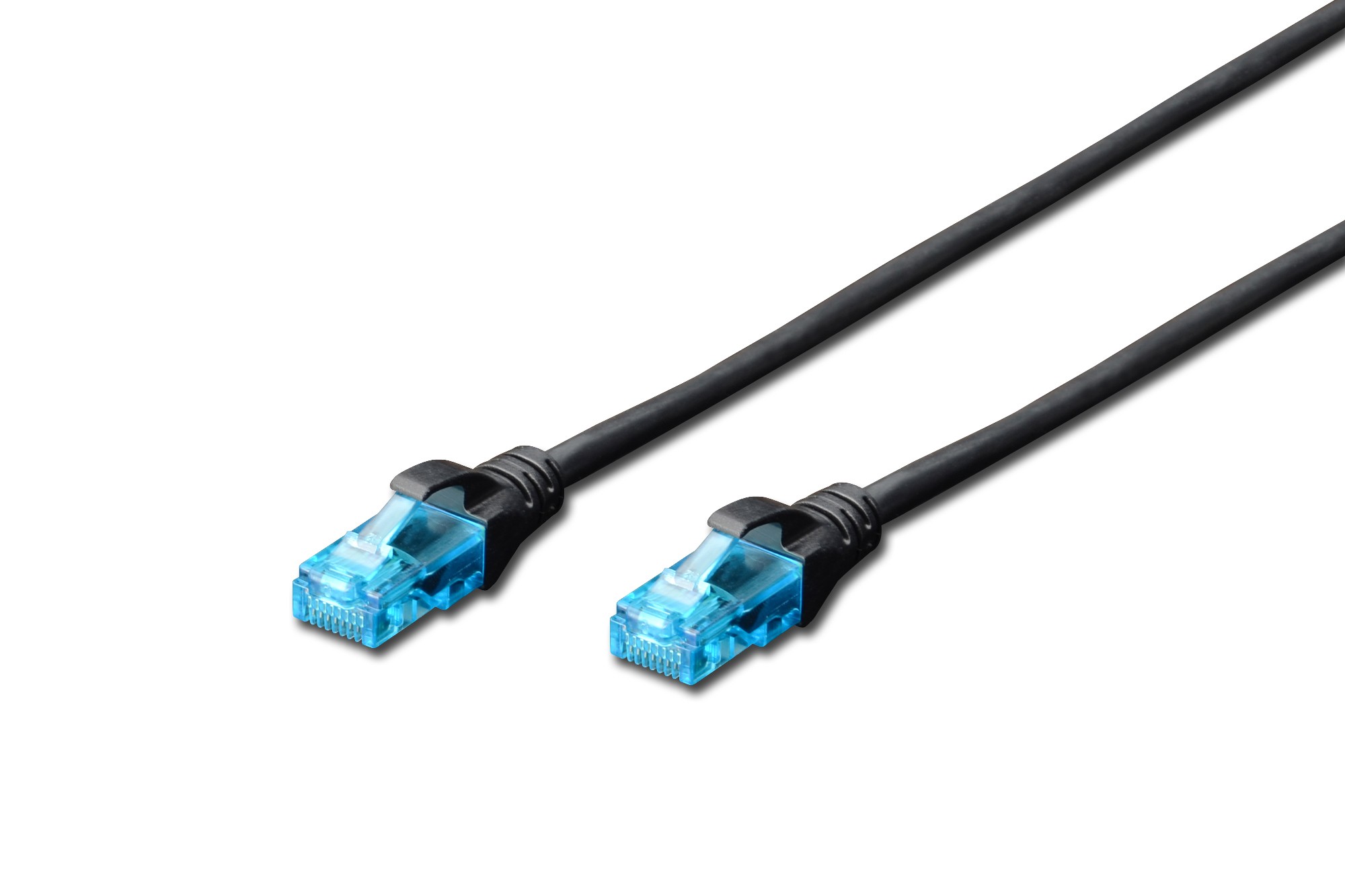 Cavo Rete Utp Cat. 5E Non Schermato - Lunghezza Mt. 5 - Colore Nero