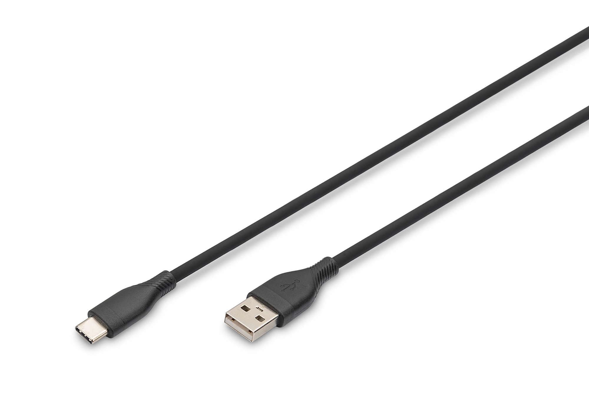 Cavo Ricarica Guaina Silicone Usb-A / Usb-C 05M Usb 2.0 60W Nero